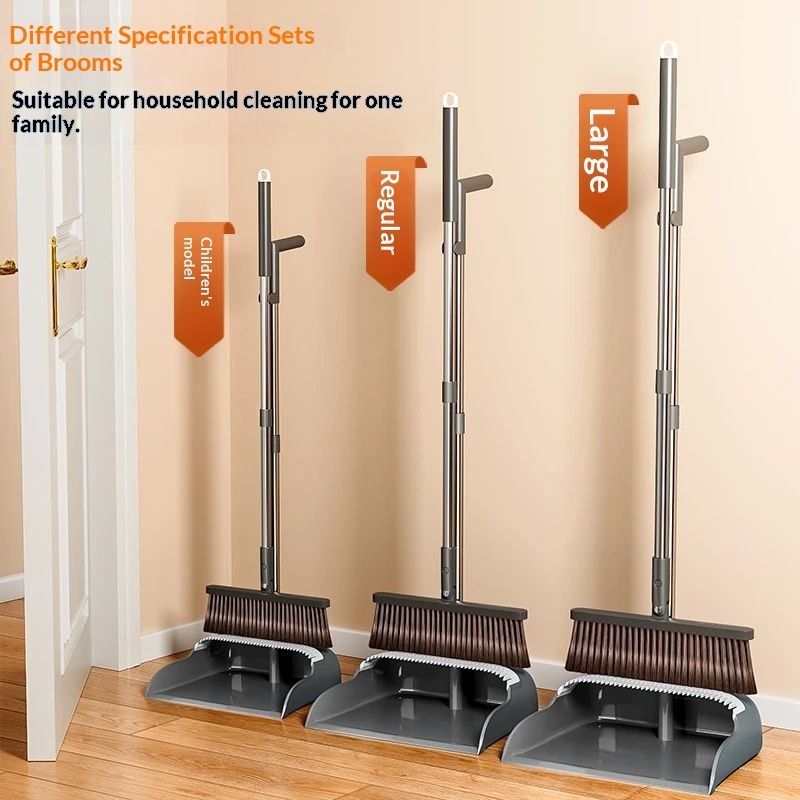 Broom And Dustpan Set For Sweepingdoesnt Stick To Hair Broom And Trash Shovel