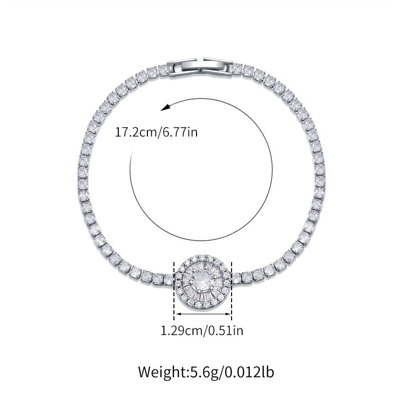 European And American Simple Style Women's Jewelry Exquisite White K Color