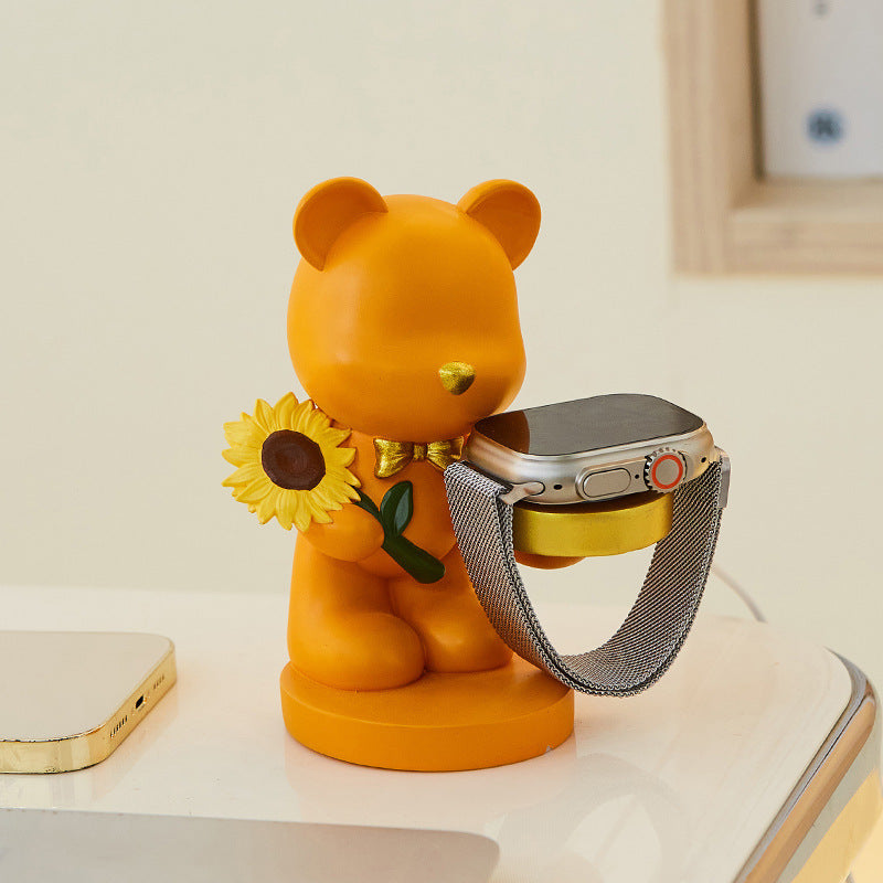 Trendy Resin Cool Rabbit Watch-charging Bracket