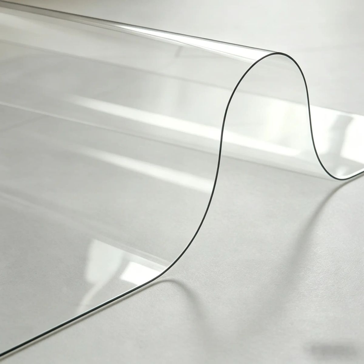 Table Cover 13x16Inch 1.5 Mm Thick Clear Desk Protector Rectangle PVC Desk Mat Waterproof & Easy Cleaning Desk
