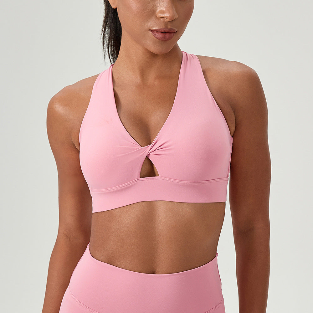 Sports Vest With Fasteners For Shock-resistant Fitness Underwear