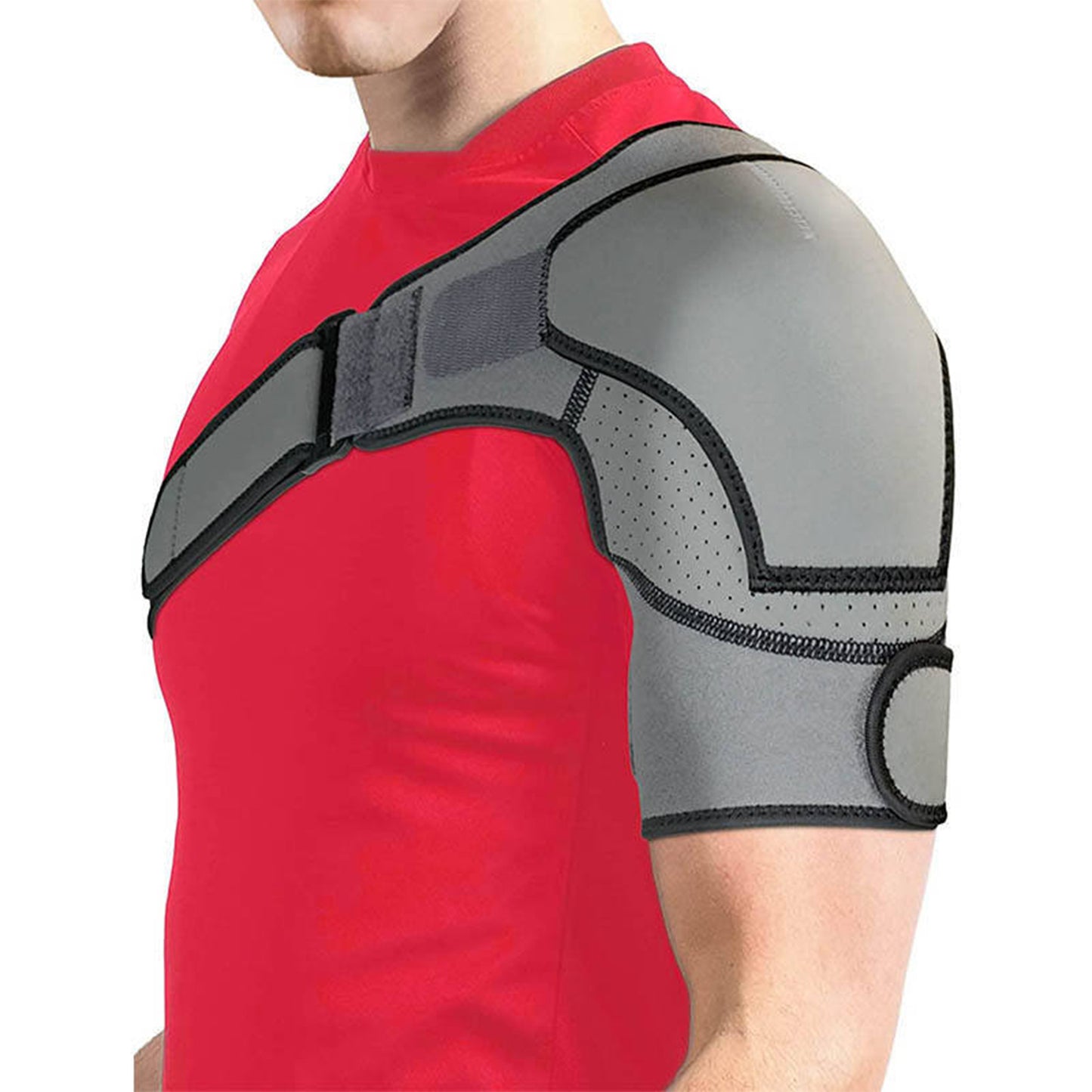 Adjustable Breathable Sports Shoulder Brace - Unisex Compression Support Strap for Joint Protection and Fitness Activities