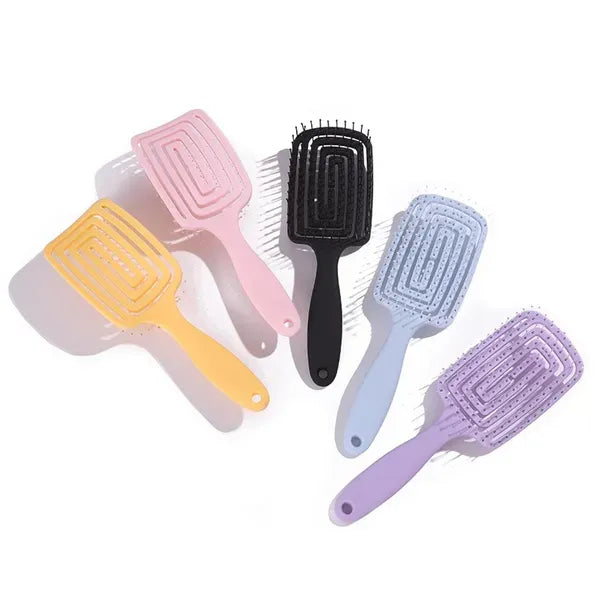 Purple 1 PCS Curl Hair Brush, Curly Defining Brush, Vented Hair Brush For Shaping, Detanging And Defining Curls For Women And Men Less Pulling