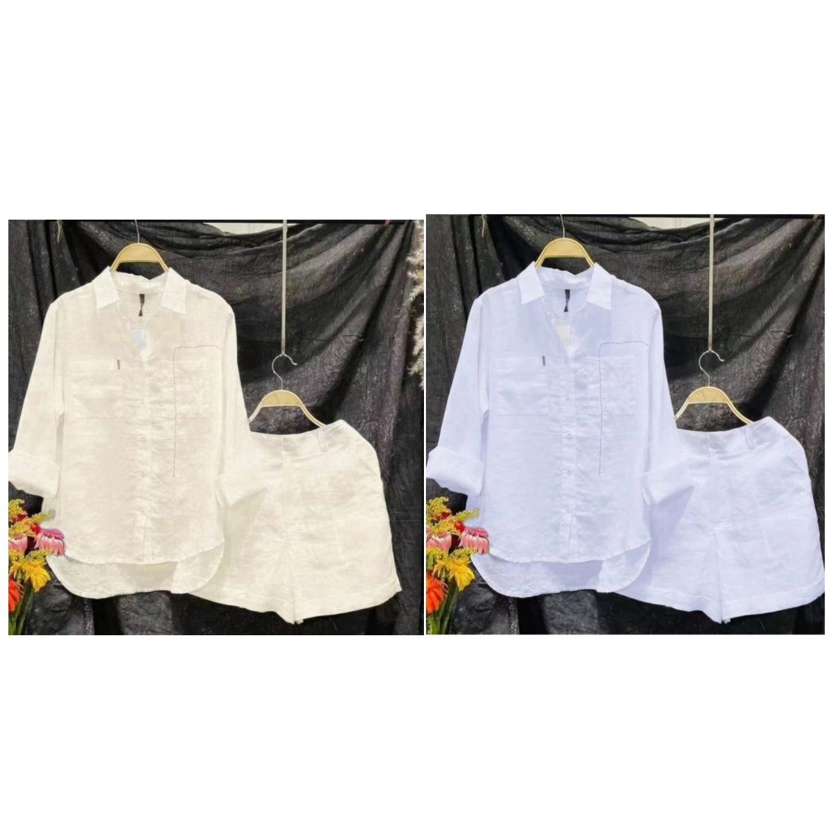 Fashion Solid Color Shirt Outfit