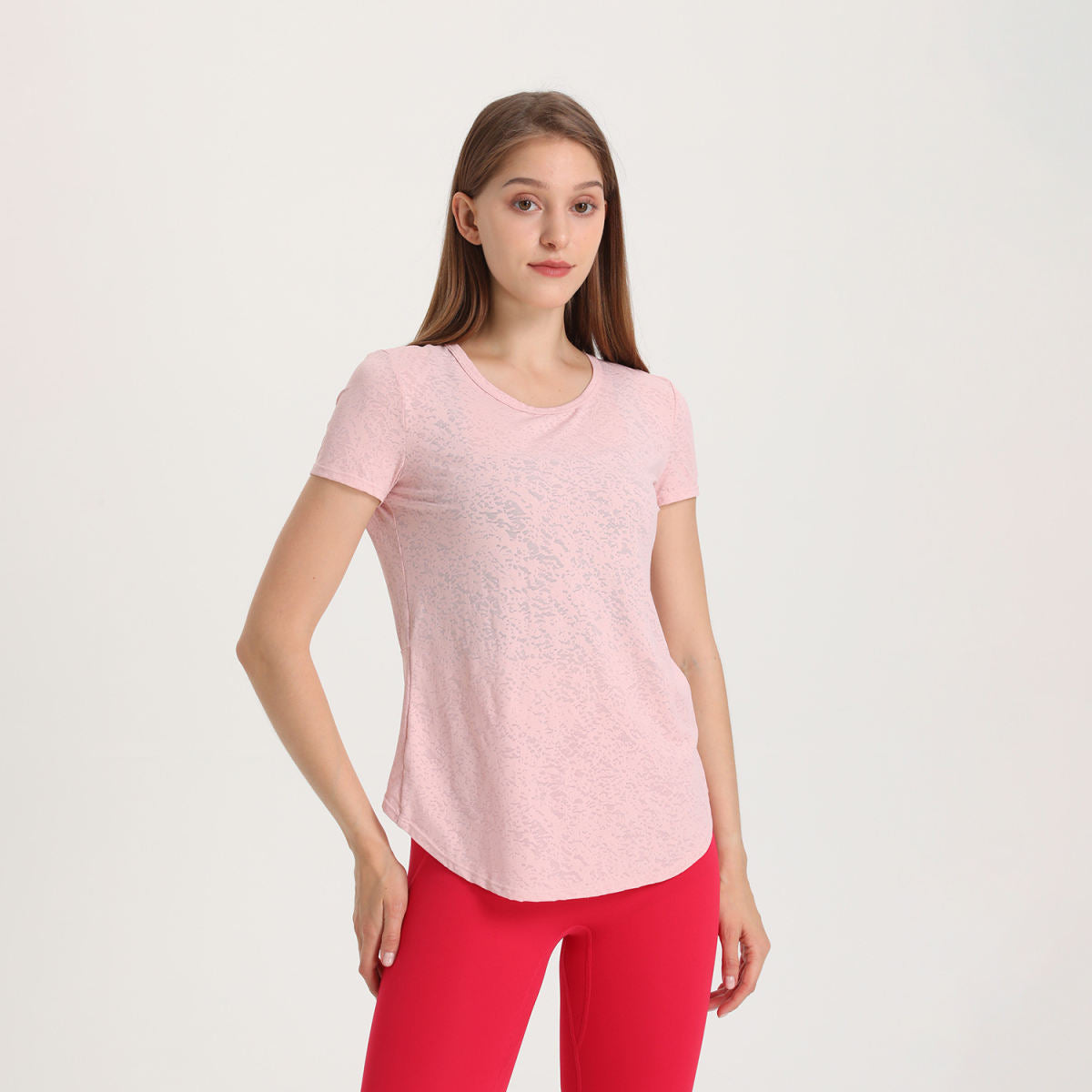 Snowflake Breathable Women's Casual Quick Drying Clothes Yoga Clothes Running Workout T-shirt