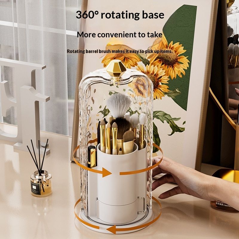 Rotating Makeup Brush Storage Holder