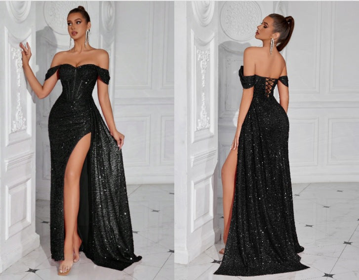 Best-selling Beaded Strapless Sexy Dress For Women
