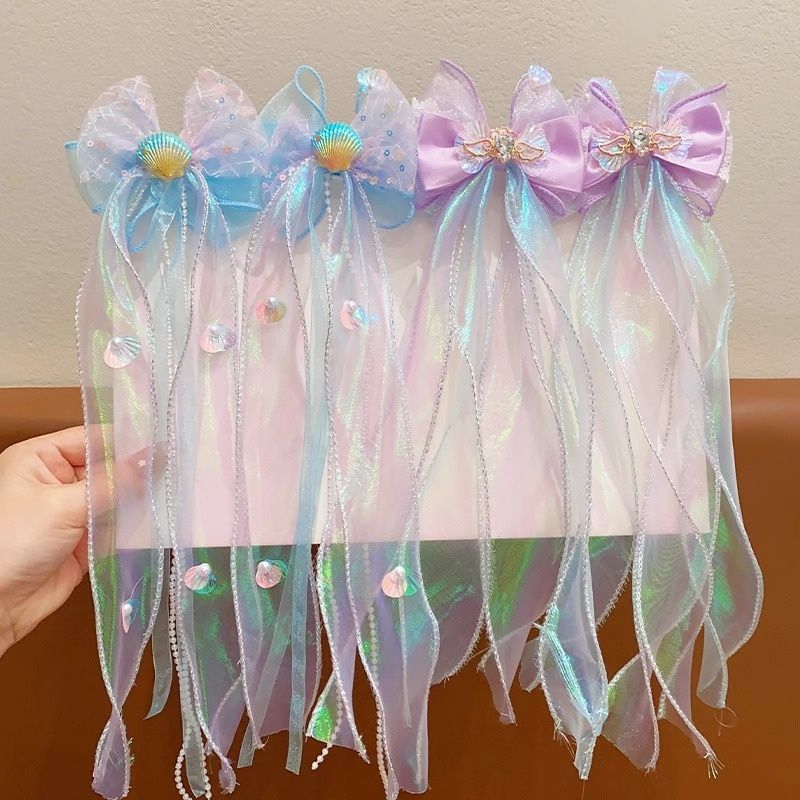 Little Mermaid Childrens Bow Hair Clip