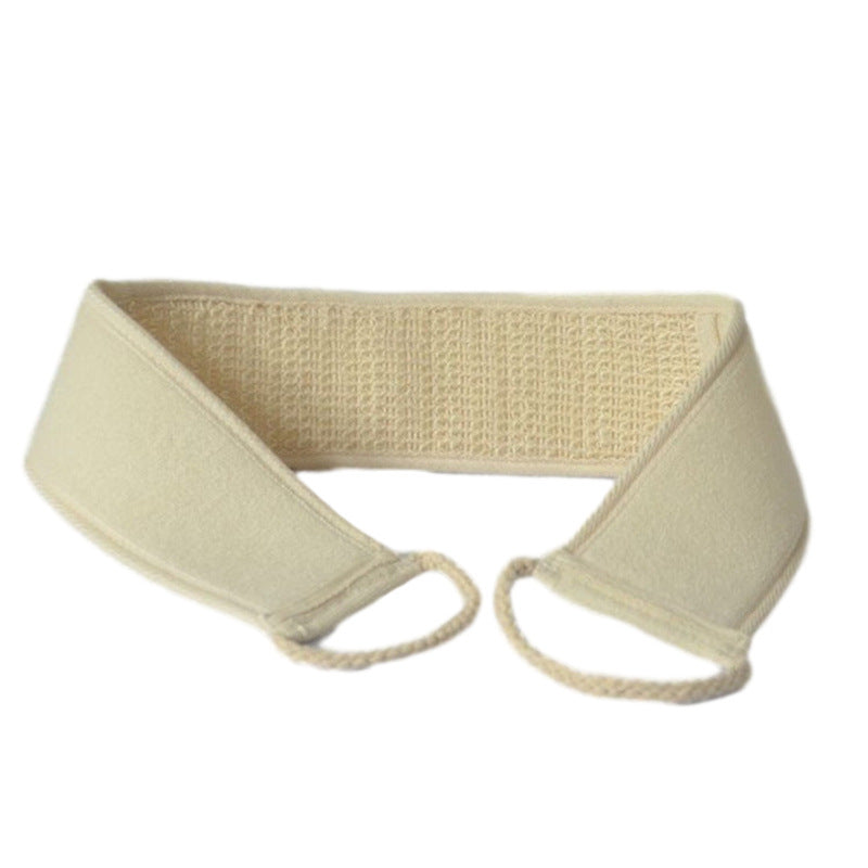 Loofah Bath Scrubber Long Back Scrubbing Strip With Double Sided Exfoliating Texture