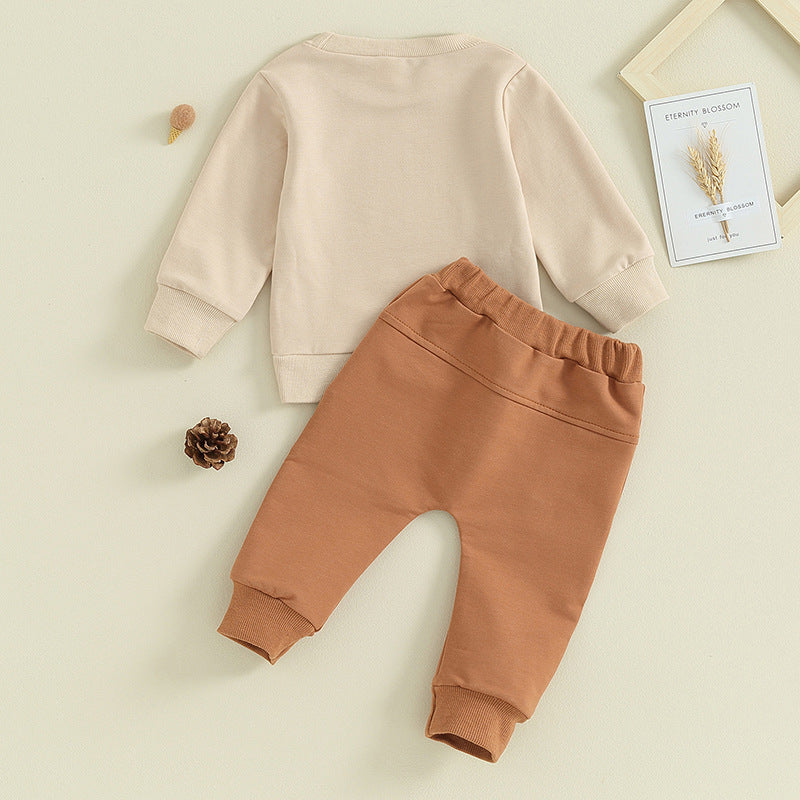 Korean-style Casual Top And Pants Set