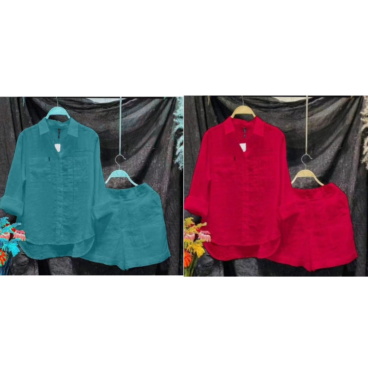 Fashion Solid Color Shirt Outfit