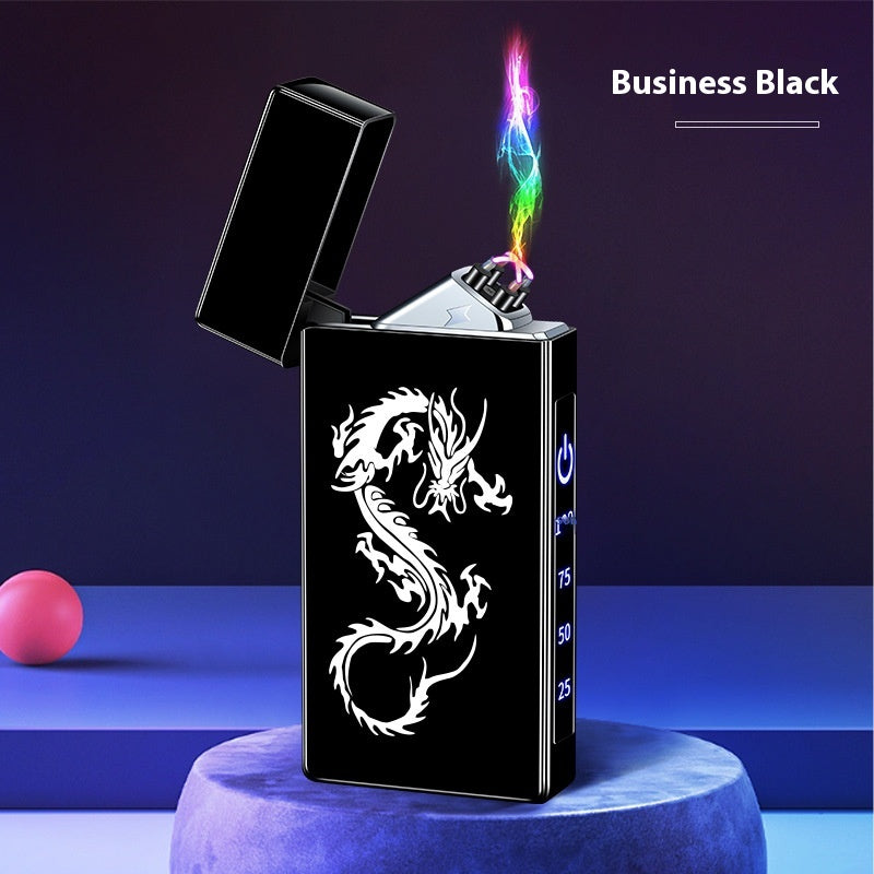 Double-layer Windproof Charging Intelligent Power Display Lighter