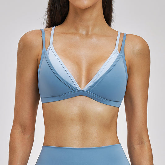 Yoga Bra Fake Two-Piece Sports Fitness Women's Underwear