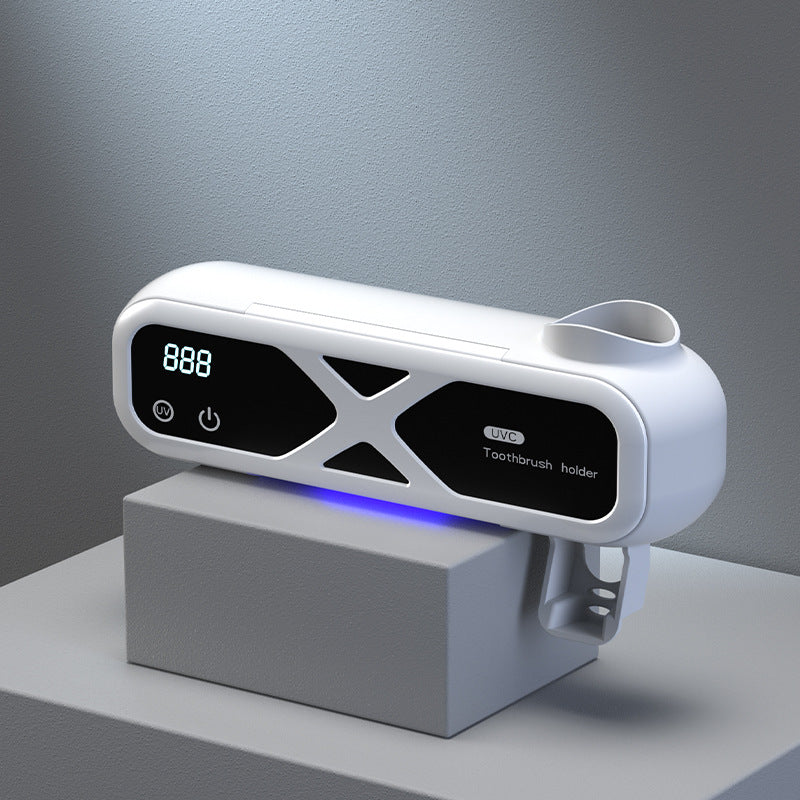 Smart UV Sterilizing Tooth Cup With No-Drill Installation For Toothbrush Disinfection
