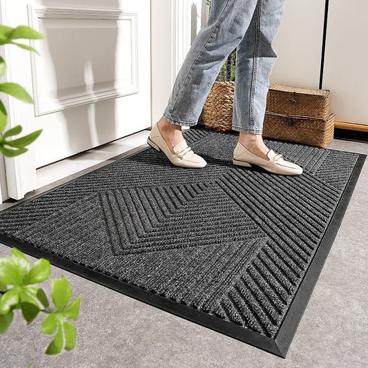 Outdoor Doormat Rubber Entryway Rug Floor Mat