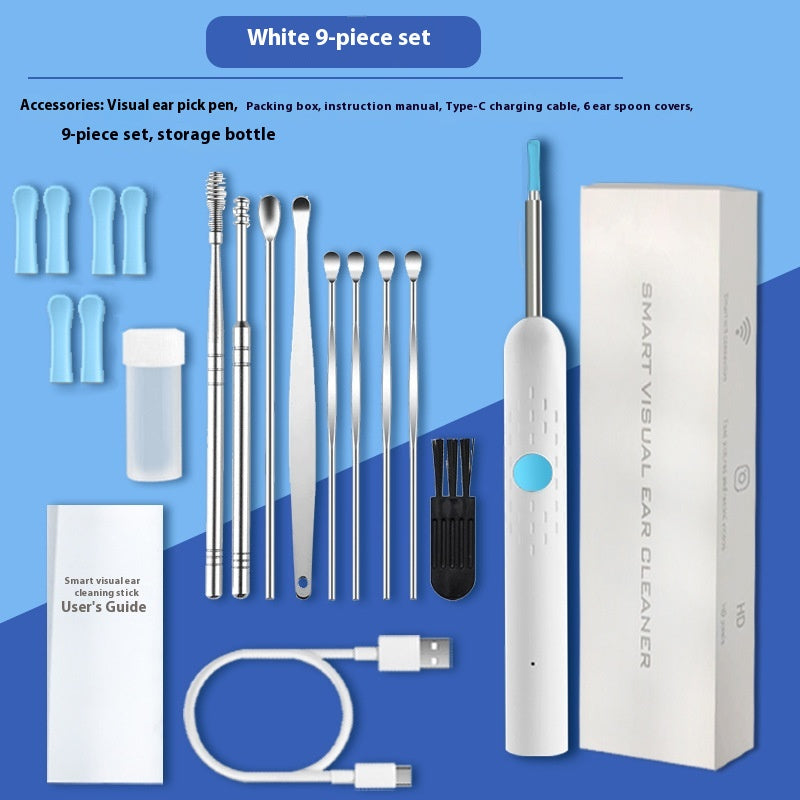 Visual Earpick With Charging Base HD Intelligent Luminous