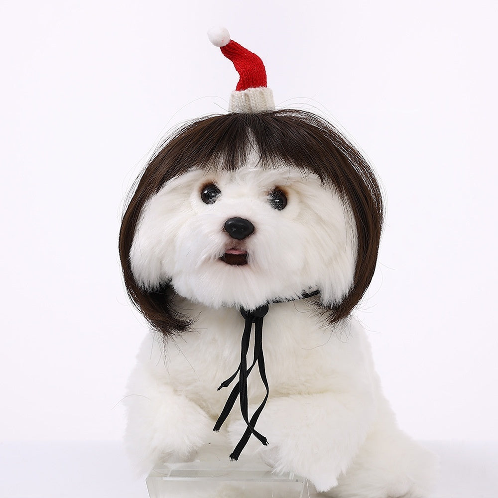 Halloween Pet Wig For Curly Or Straight Hair