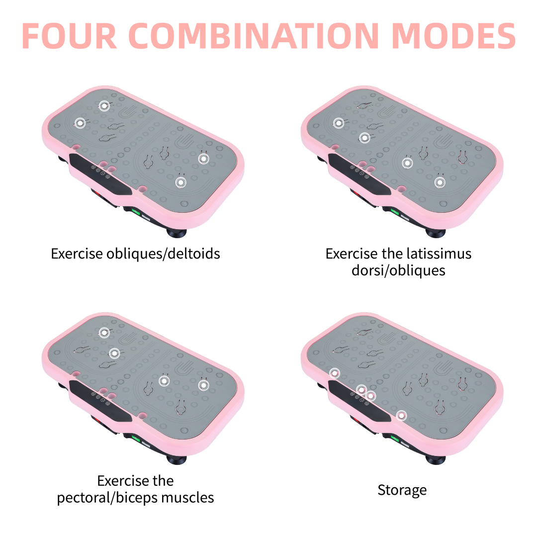 Vibration Plate Fitness Platform With Handle Whole Body Exercise Machine With 120 Speed Levels, Lymphatic Drainage, Fat Burning, And Weight Loss, Perfect For Women, Men, And Home Gym Exercise