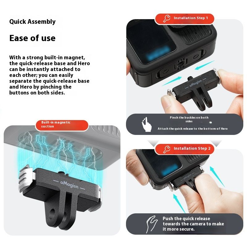 Magnetic Quick Release Base Plastic Adapter Accessories