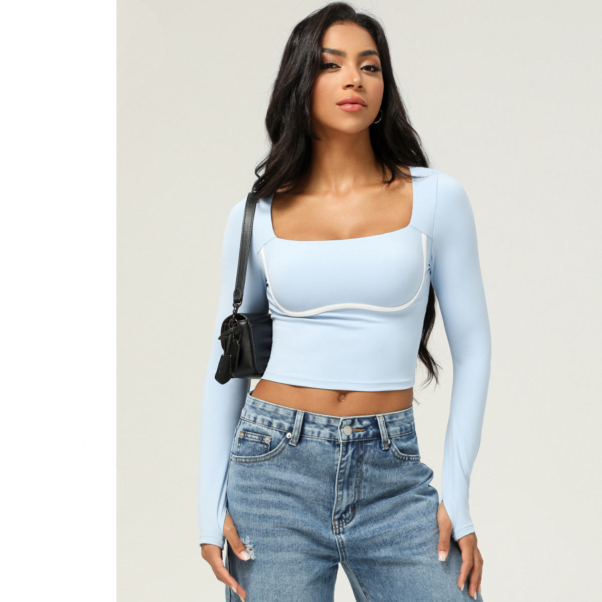 Fashion Casual Fitness Yoga Wear Top Women With Chest Pad