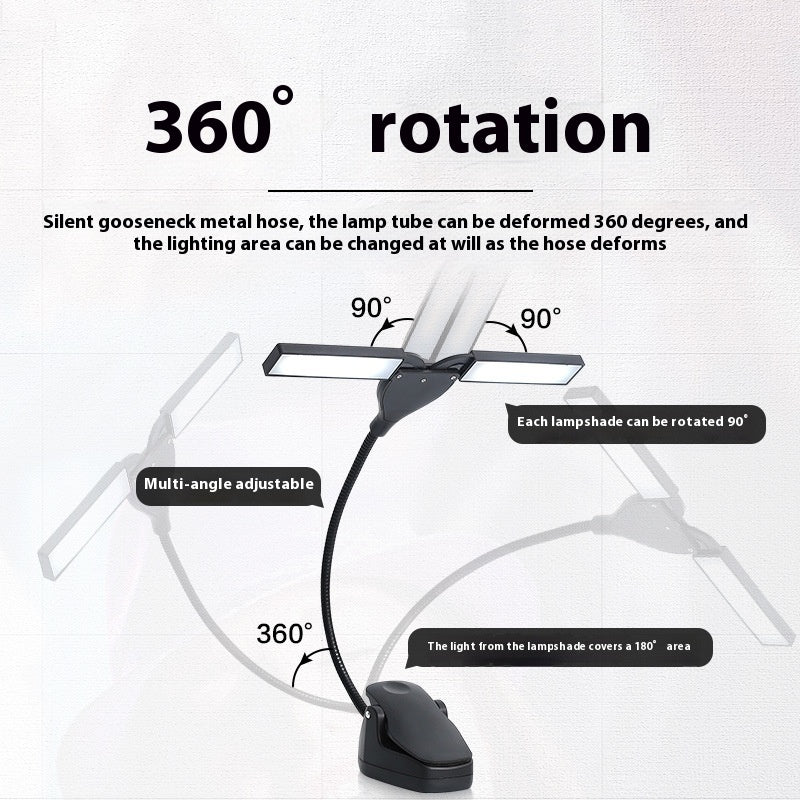 Music Stand Light Soft Light Eye-protection Lamp Charging Music Lamp