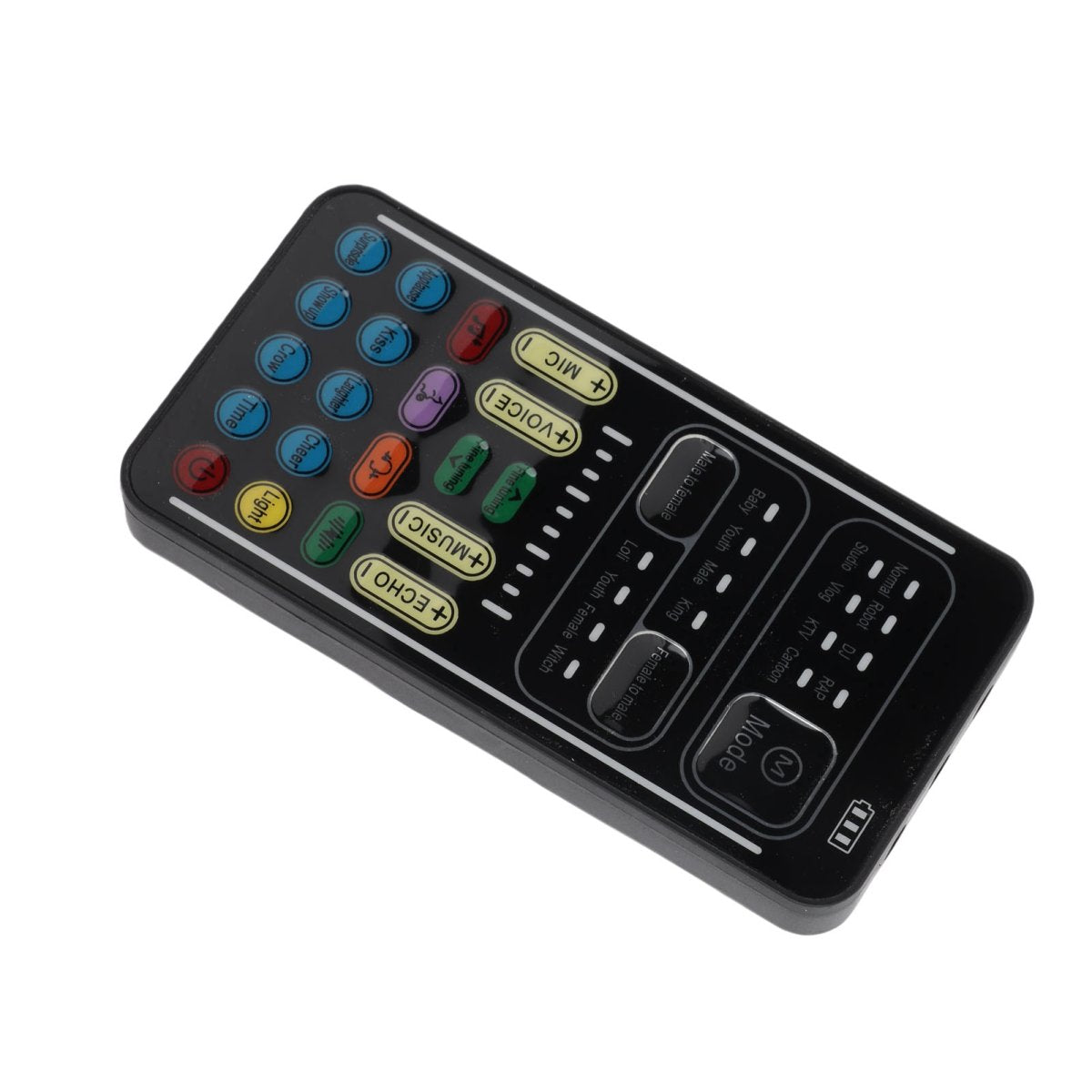 Voice Changer ABS Handheld Portable Multifunctional Sound Disguiser With 8 Sound Effects For Mobile Phone Computer Black