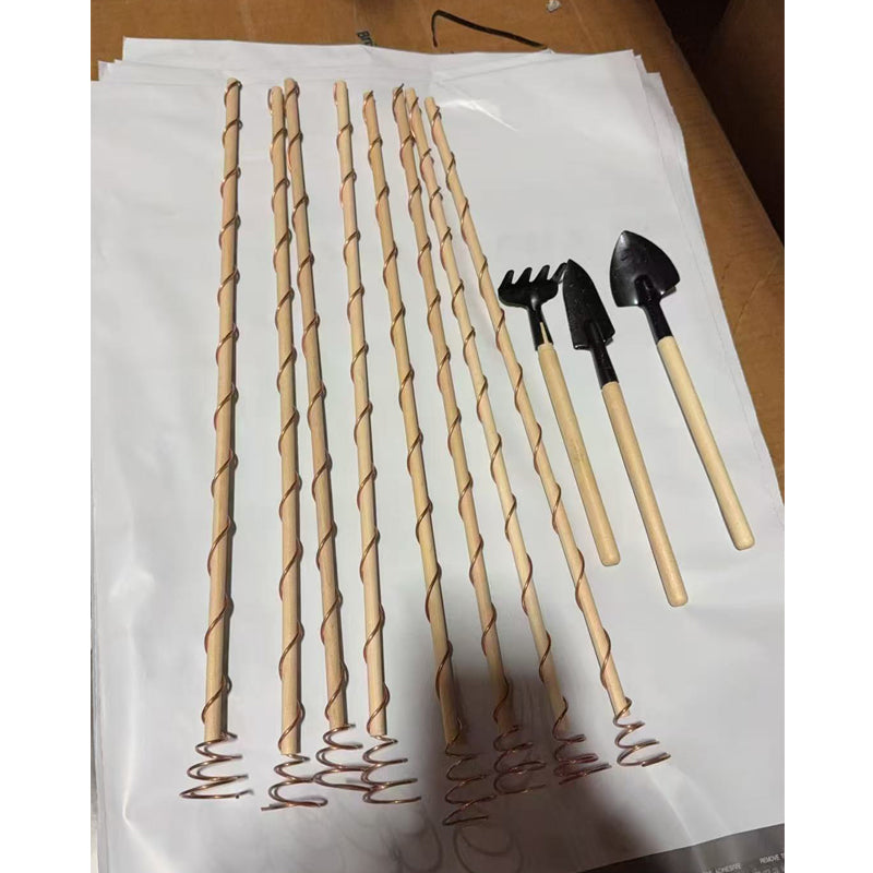 8 Pack Electroculture Copper Gardening Antenna With 3 Small Garden Tool Electroculture Plant Stake Garden Tools Copper Garden Stakes For Gro