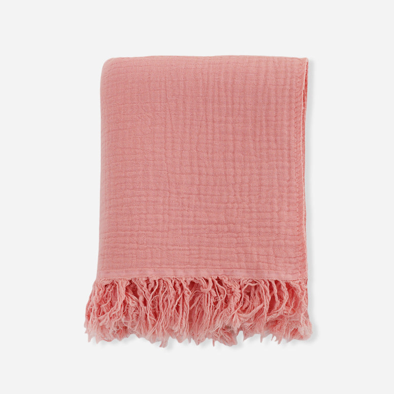 High-density Gauze Baby Bath Towel Pure Cotton Crepe Fabric