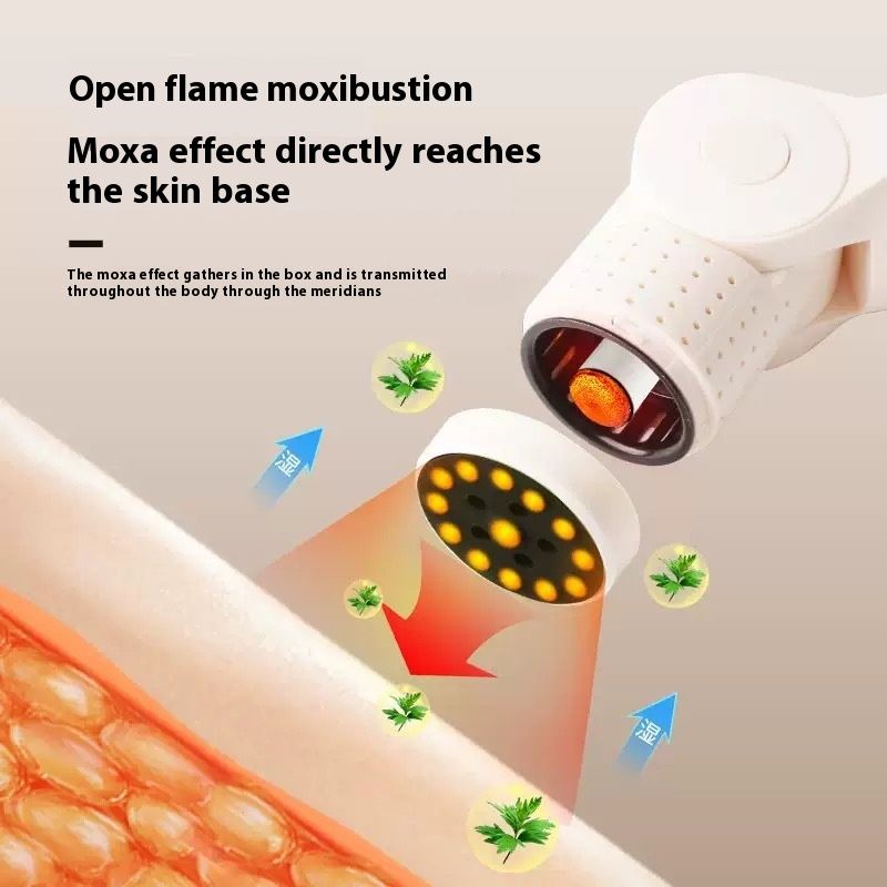 Stone Moxibustion Rods Electric Massage Instrument Meridian Brush Scraping Tool