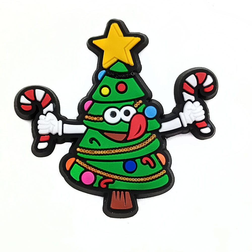 Christmas Accessories PVC Soft Rubber Shoe Buckles