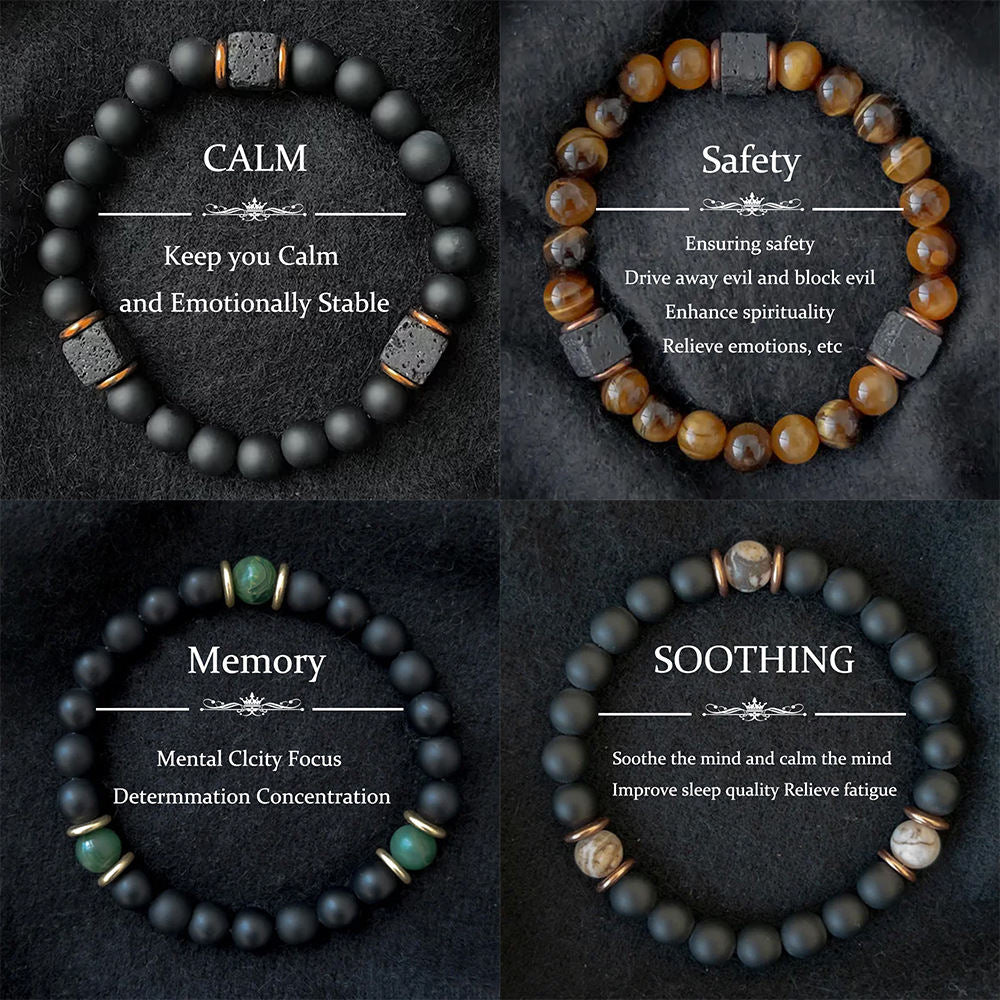 Obsidian Natural Fashionable Trendy Yoga Bracelet