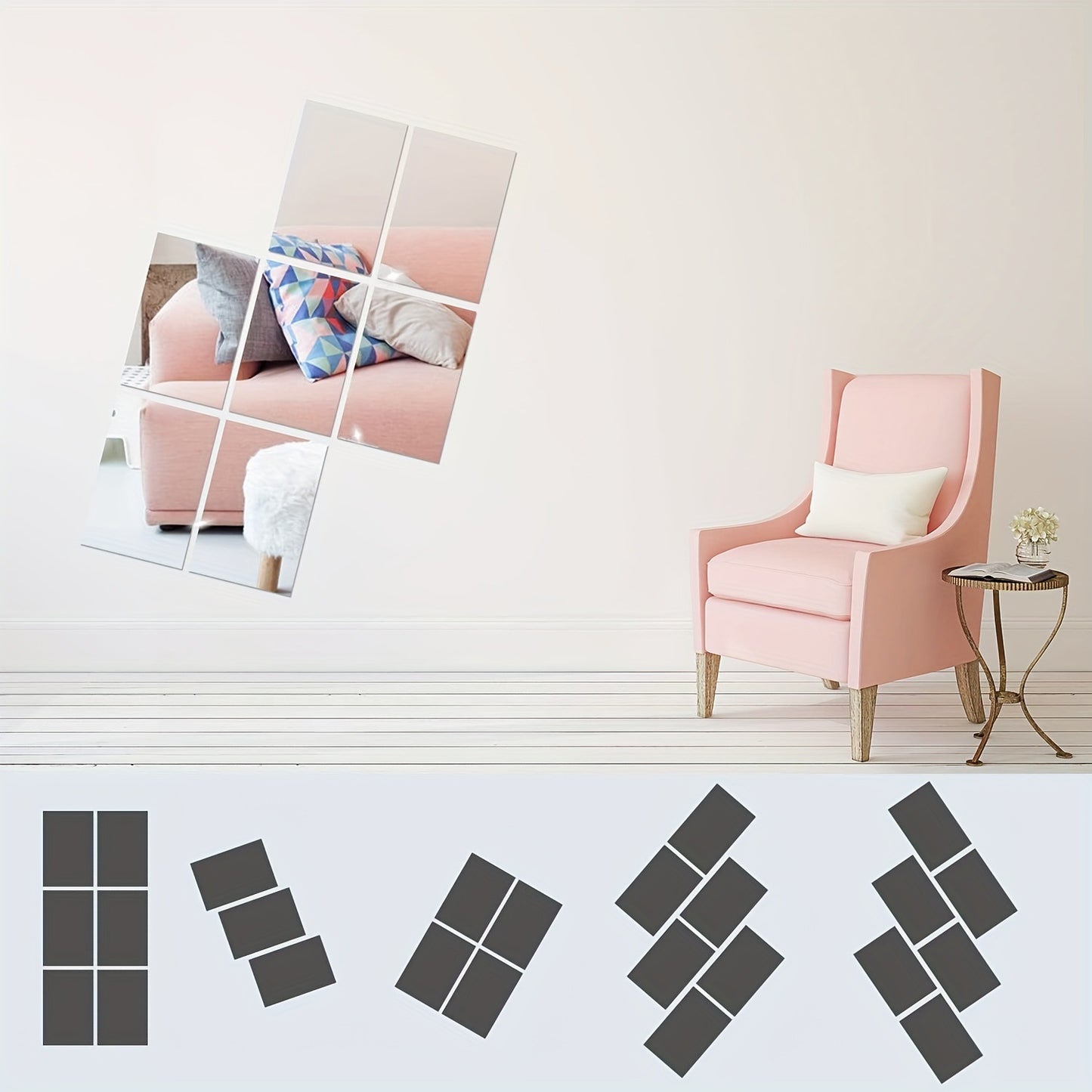 DIY Decorative Stickers For Makeup Mirrors