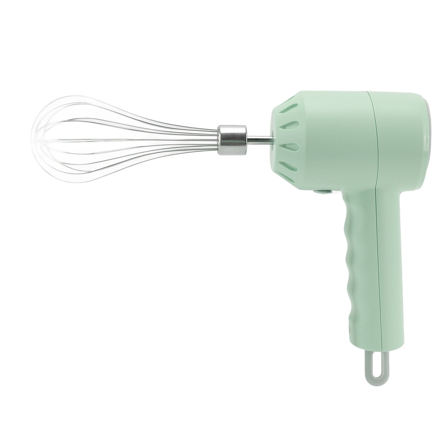 Electric Cordless Hand Mixer 3 Speed Kitchen Handheld Mixer 20W With Egg Beater For Baking Green