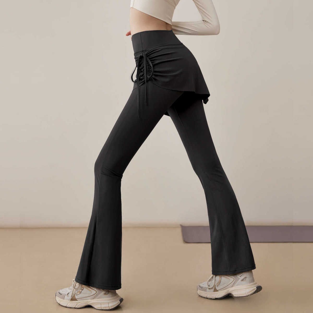 Womens Yoga Pants Tight-fitting Bootcut With A Hip-lifting Design Sports Leggings