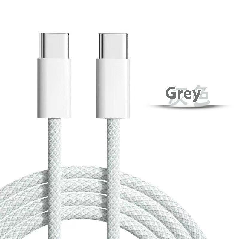 60W Double C Mobile Phone Braided Pd Charging Cable