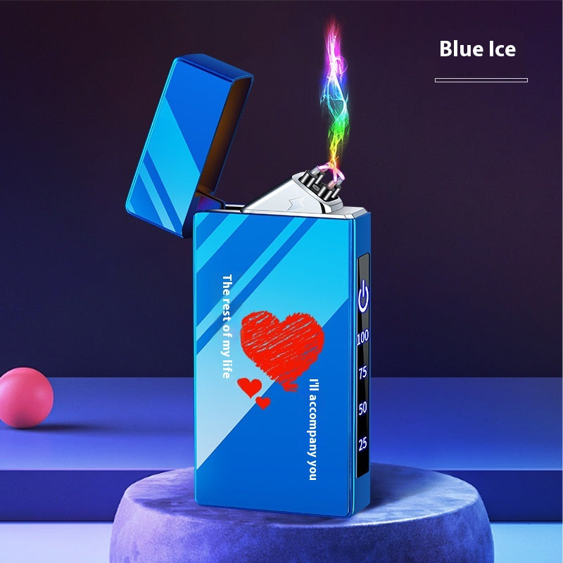 Double-layer Windproof Charging Intelligent Power Display Lighter