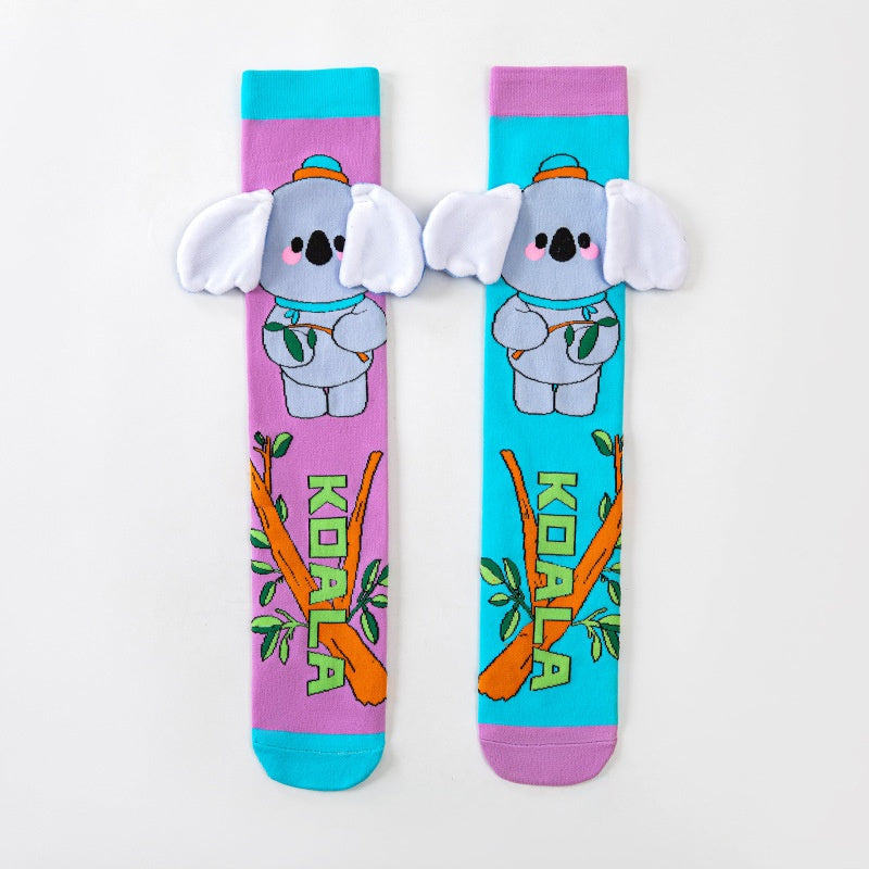 Childrens Accessories 3D Cute Cartoon Ear designed Long Socks
