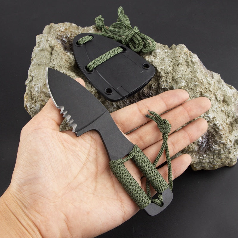 Portable Outdoor EDC Multi-tool Knife With Serrated Blade And K-sheath