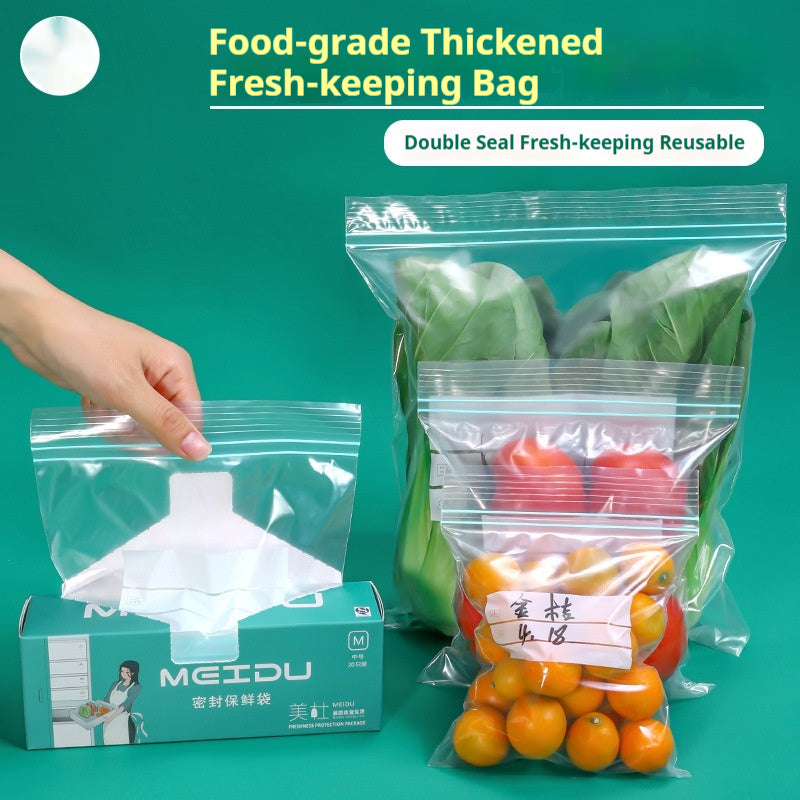 Thickened Food-grade Airtight Bags Transparent Zip-lock Bags