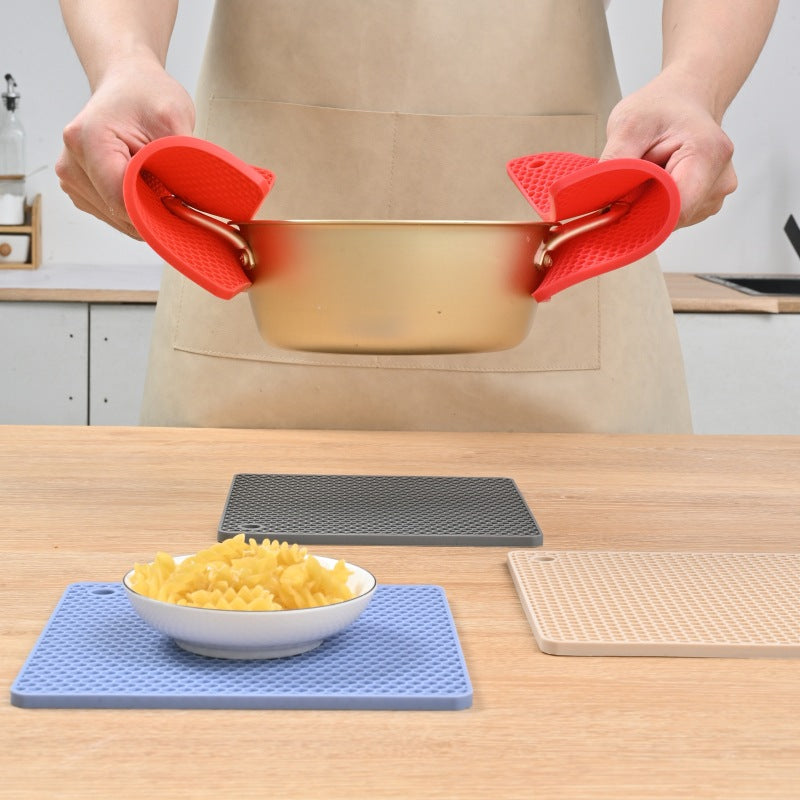Insulated Silicone Honeycomb Mat Square Kitchen Placemat