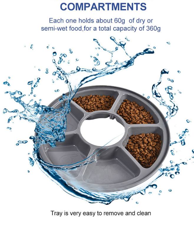 Six-hole Intelligent Feeder Automatic Feeding Tray For Fixed And Quantitative Tableware