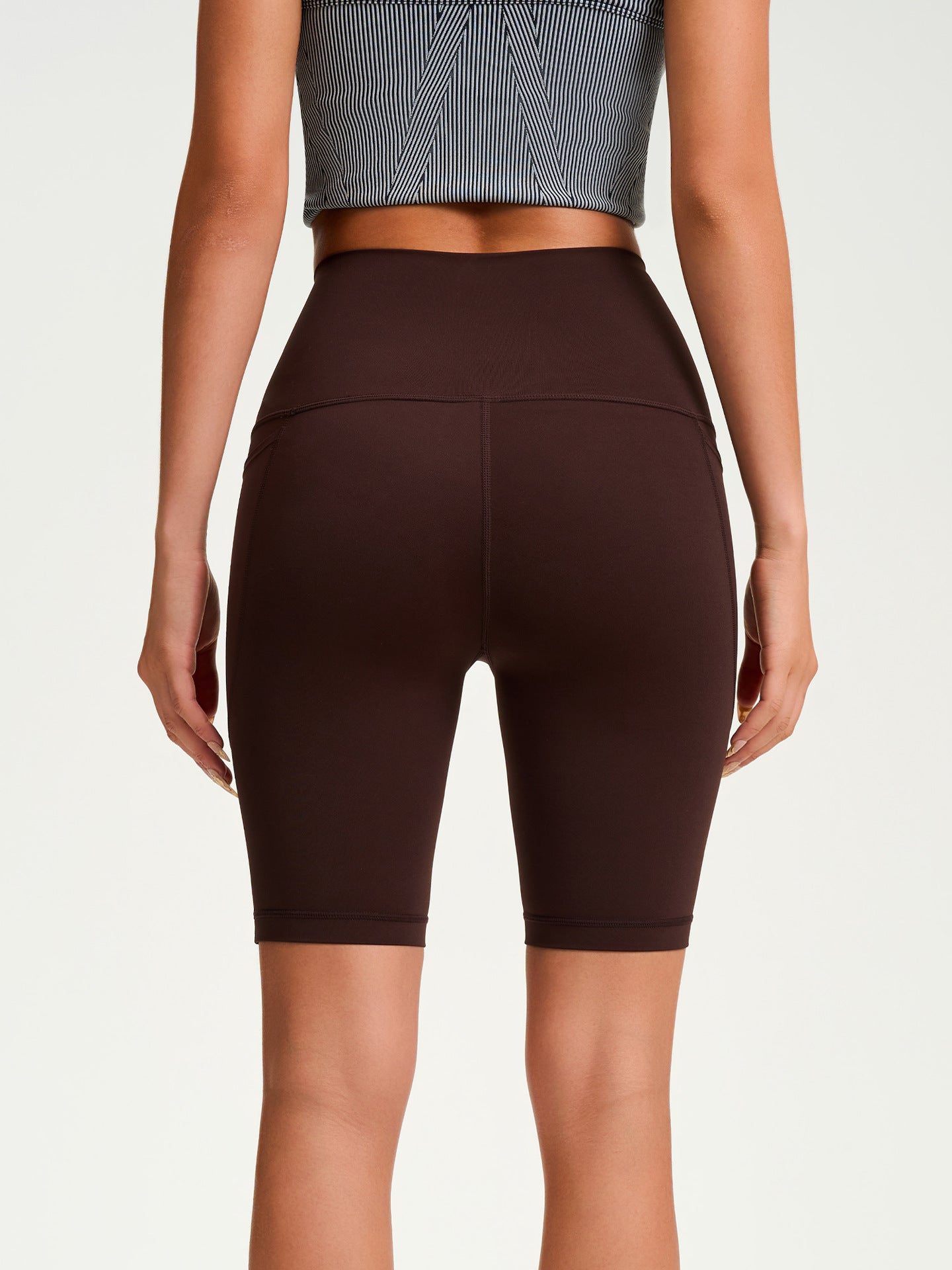 Women's High-Waisted Tight Mid-Length Naked-Feel Yoga Shorts With Butt Lifting, Quick-Dry Fabric For Sports, Fitness And Outdoor Cycling Wear