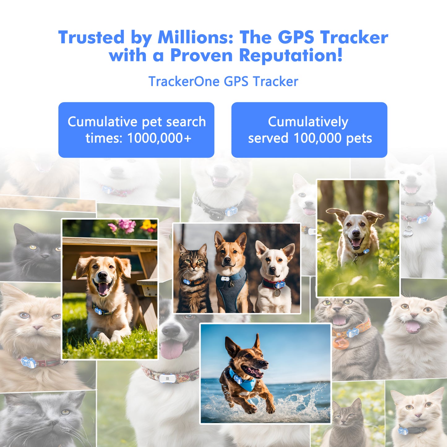 11.5X10.9X4.8 4G Dog Cat GPS Tracker - Waterproof Smart Locator With IOS Android App, Live Tracking & Light Sound Search, Free Trial Included