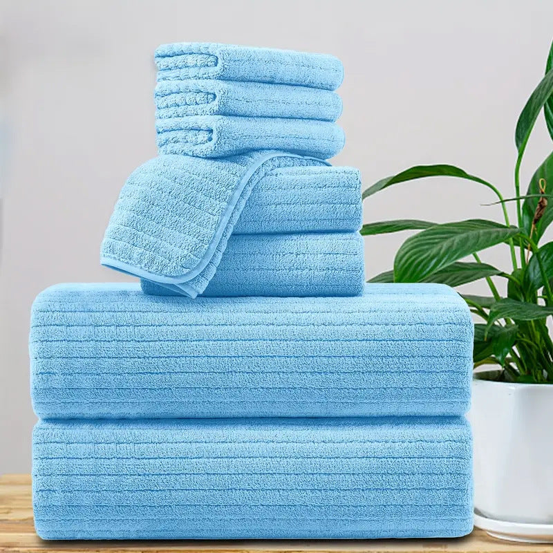 Extra Large Extra Thick Coral Fleece Bath Towelhighly Absorbent Soft And Quick Drying