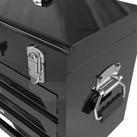 20in Portable Three-layer Clay Box, Four-tier Tools, Metal Latches, Top Cargo Space And Other Accessories. They Are Suitable For Garages, Apartments Or Work Tables.