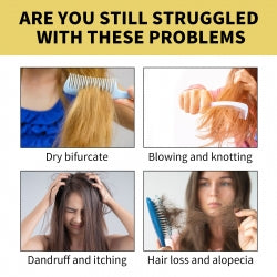 OUHOE Ginger Dense Hair Shampoo, Moisturizes Reduces Itchiness, Strengthens Dense And Fluffy Hair Care Shampoo