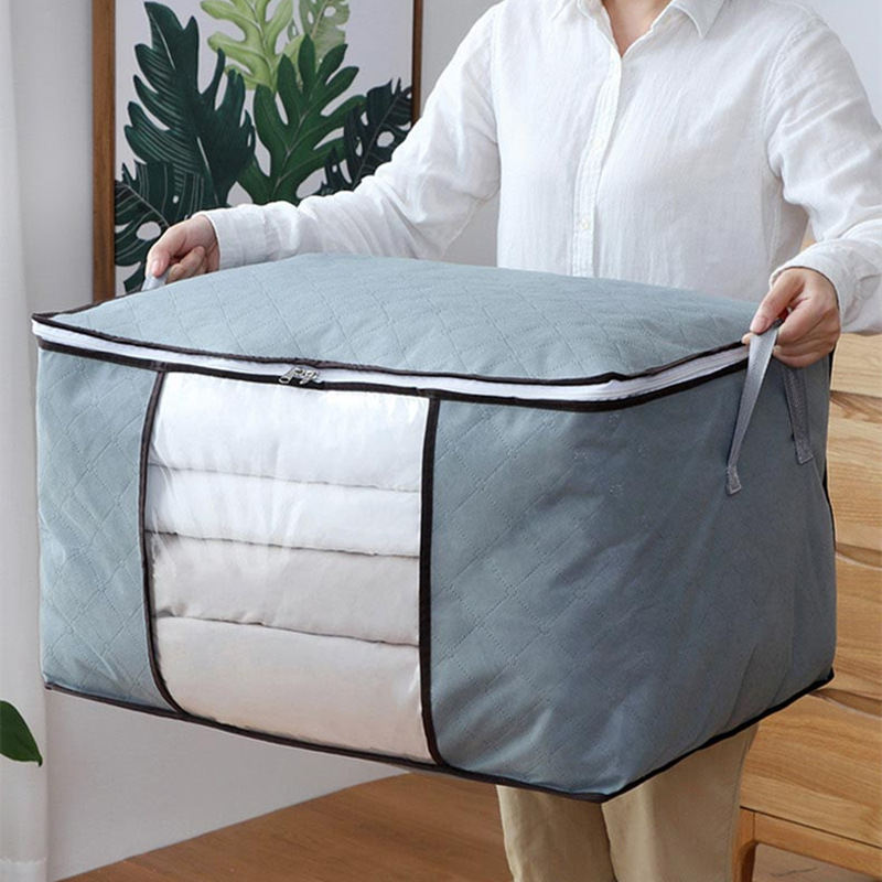 Non-woven Fabric Patchwork Storage Bag Rectangular Shape