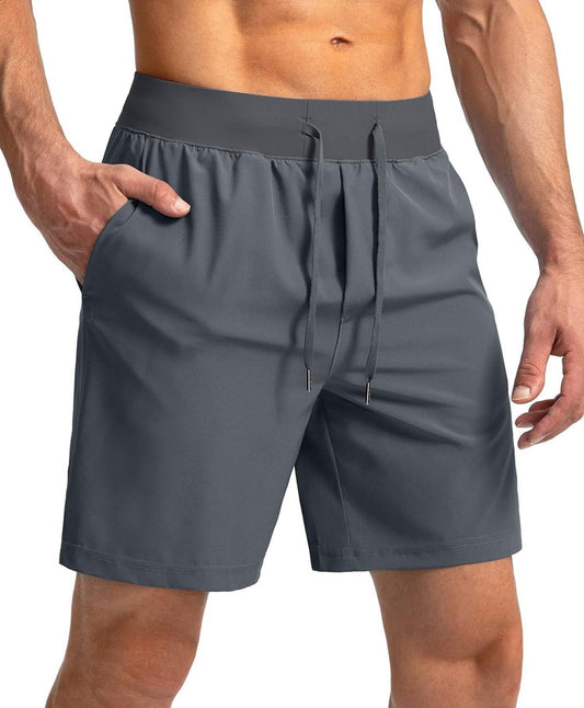 Summer Ice Silk Men's Loose Fitness Pants, Fashionable Training Running Quick-Dry Casual Sports Shorts