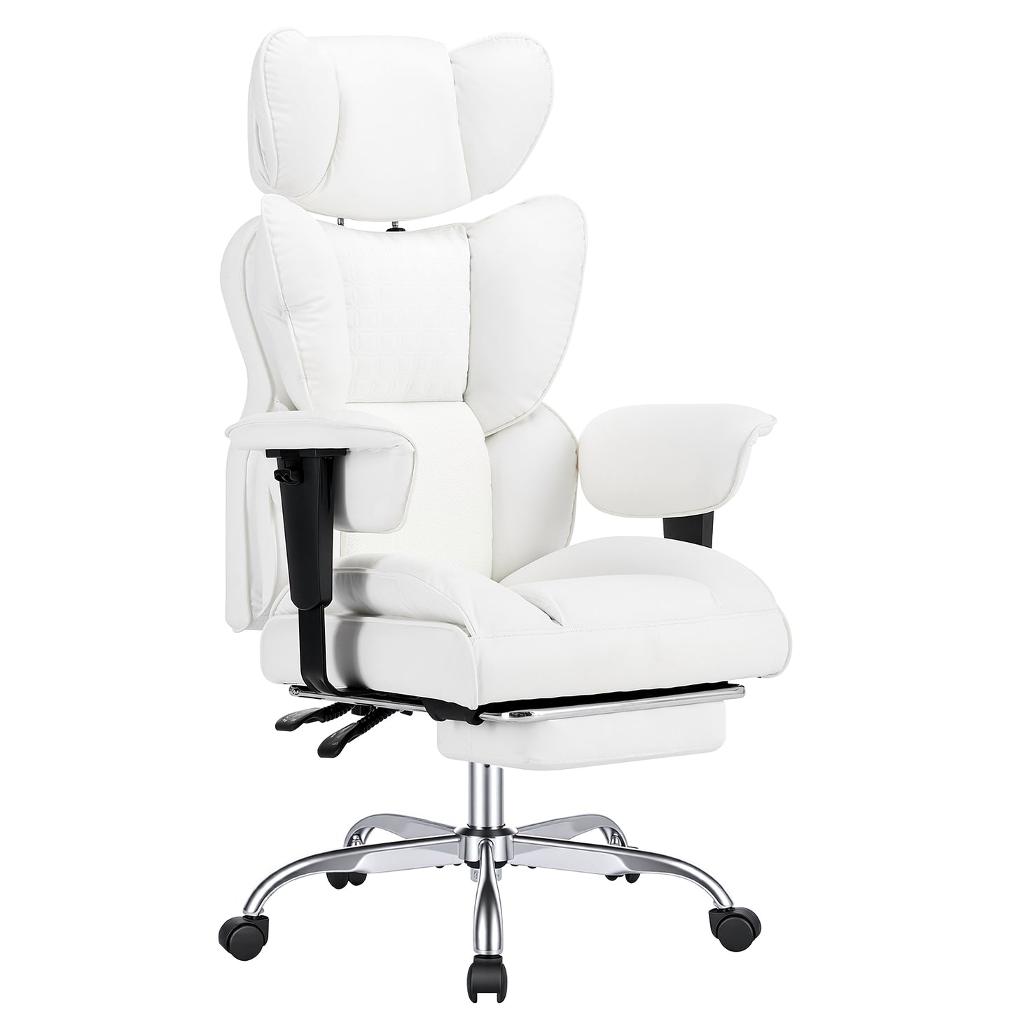 Gaming Computer Chair, Executive Ergonomic Chair With Footrest, High-back Reclining Design