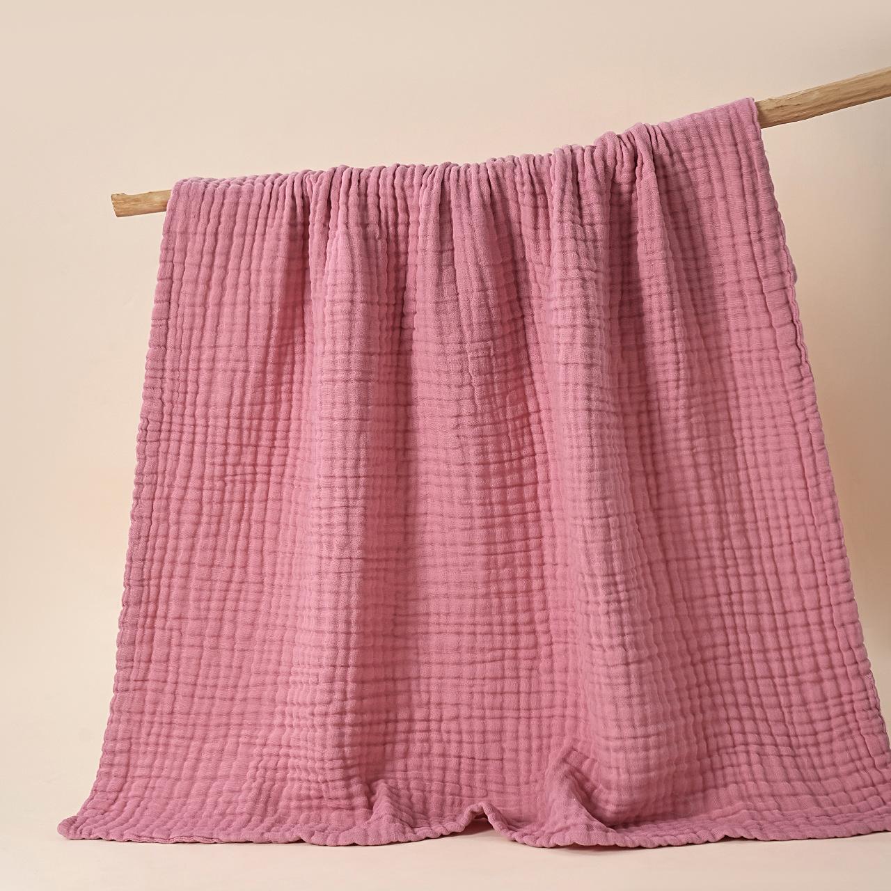 Childrens Plain Six-Layer Gauze Bath Towel